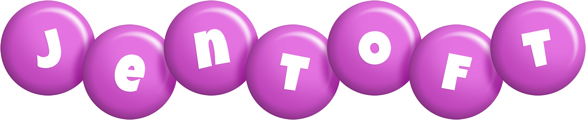 Jentoft candy-purple logo