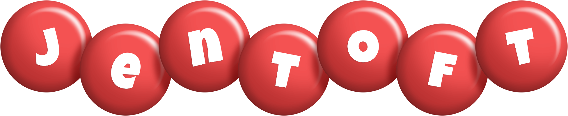 Jentoft candy-red logo