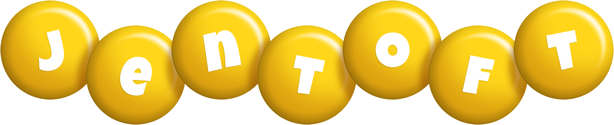 Jentoft candy-yellow logo