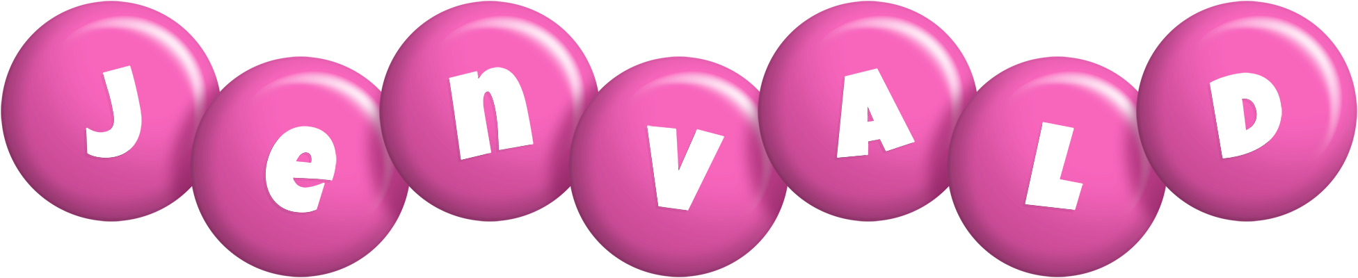 Jenvald candy-pink logo