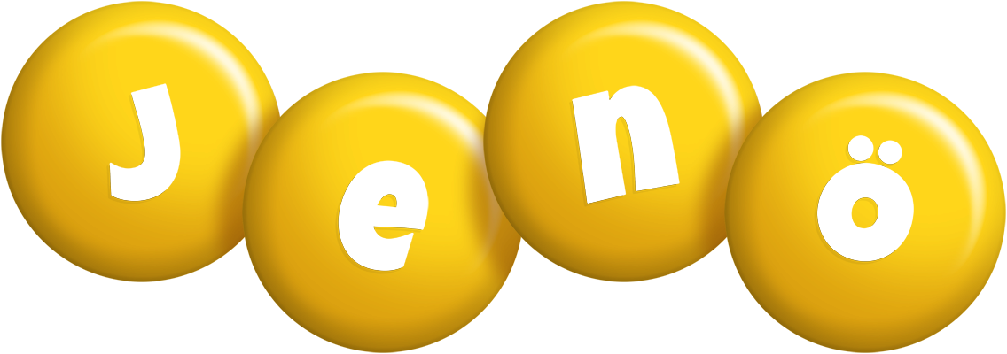 Jenö candy-yellow logo