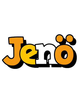 Jenö cartoon logo