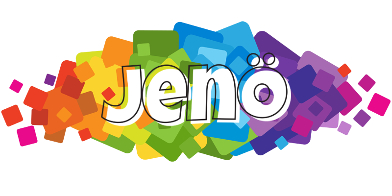 Jenö pixels logo