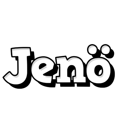 Jenö snowing logo