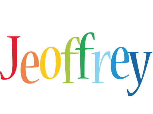 Jeoffrey birthday logo