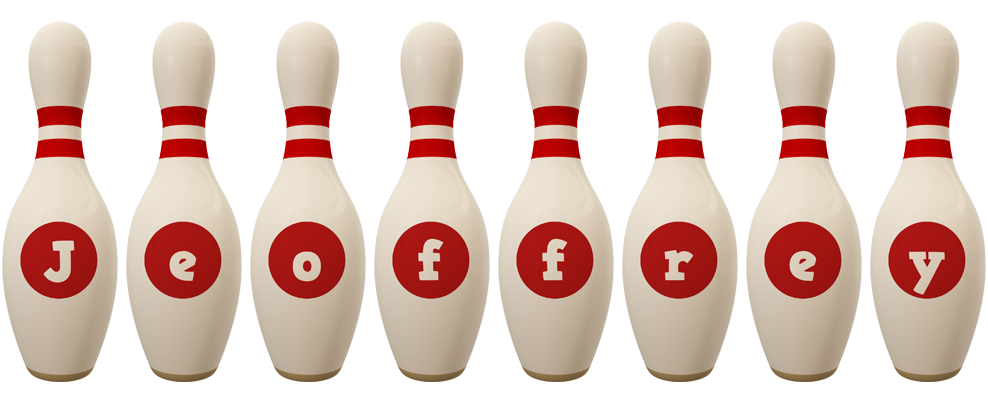 Jeoffrey bowling-pin logo
