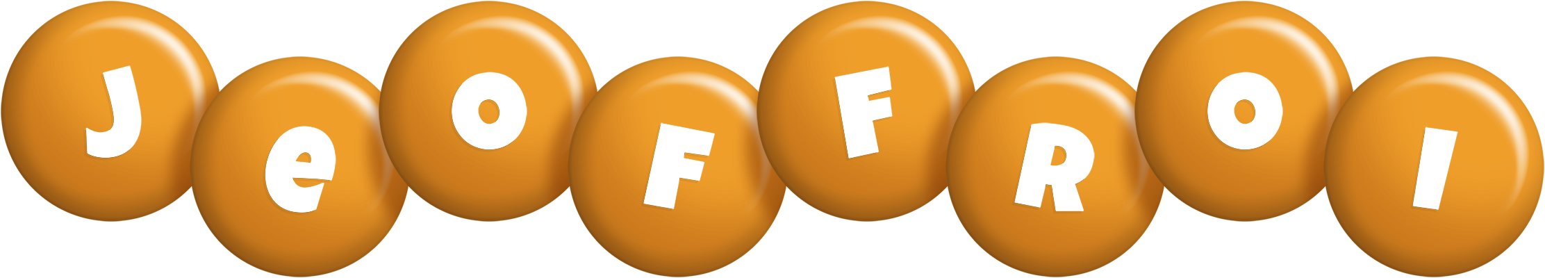 Jeoffroi candy-orange logo