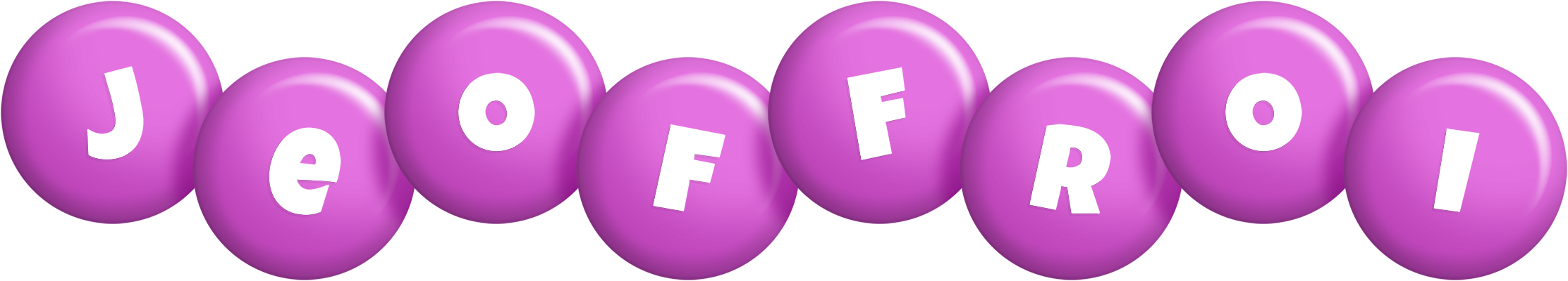 Jeoffroi candy-purple logo