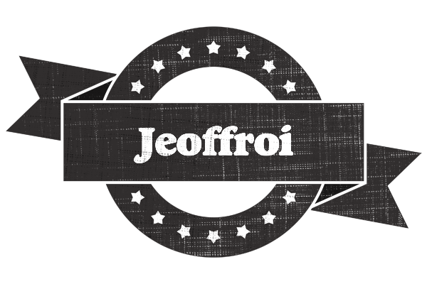 Jeoffroi grunge logo