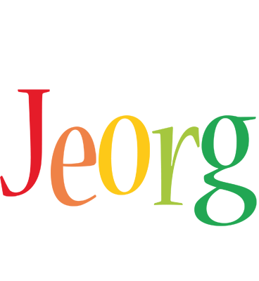 Jeorg birthday logo
