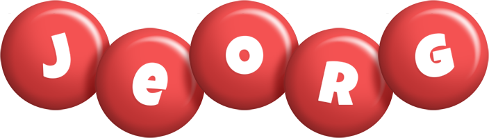 Jeorg candy-red logo