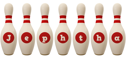 Jephtha bowling-pin logo