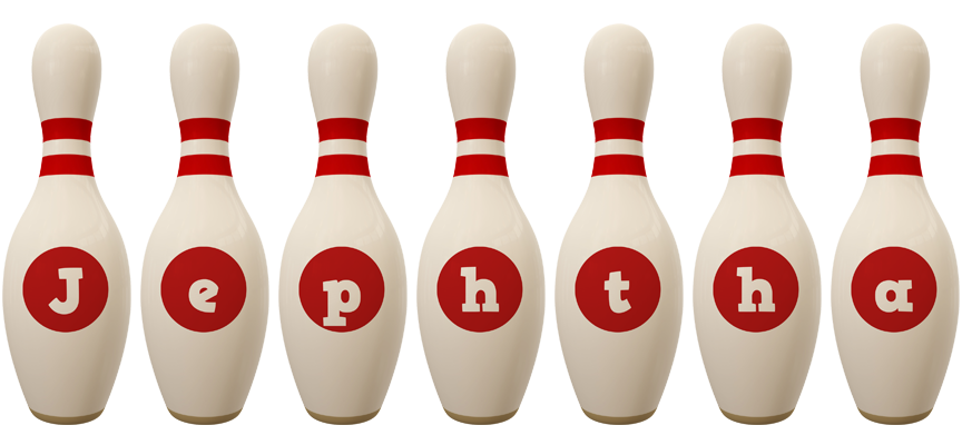 Jephtha bowling-pin logo