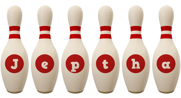 Jeptha bowling-pin logo