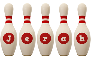 Jerah bowling-pin logo