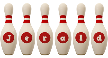 Jerald bowling-pin logo