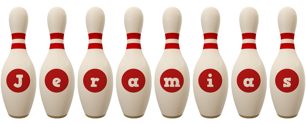 Jeramias bowling-pin logo