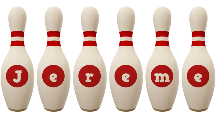 Jereme bowling-pin logo