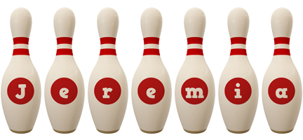 Jeremia bowling-pin logo