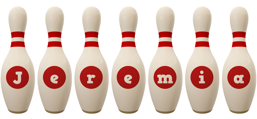 Jeremia bowling-pin logo