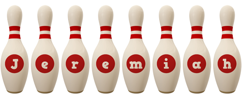 Jeremiah bowling-pin logo