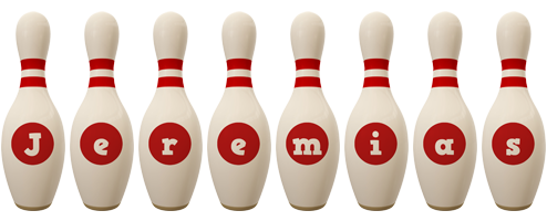 Jeremias bowling-pin logo