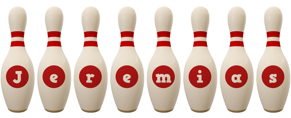 Jeremias bowling-pin logo