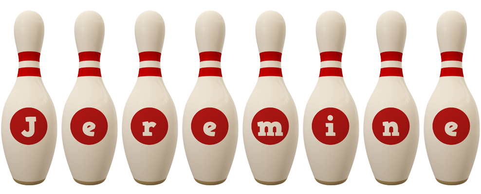 Jeremine bowling-pin logo