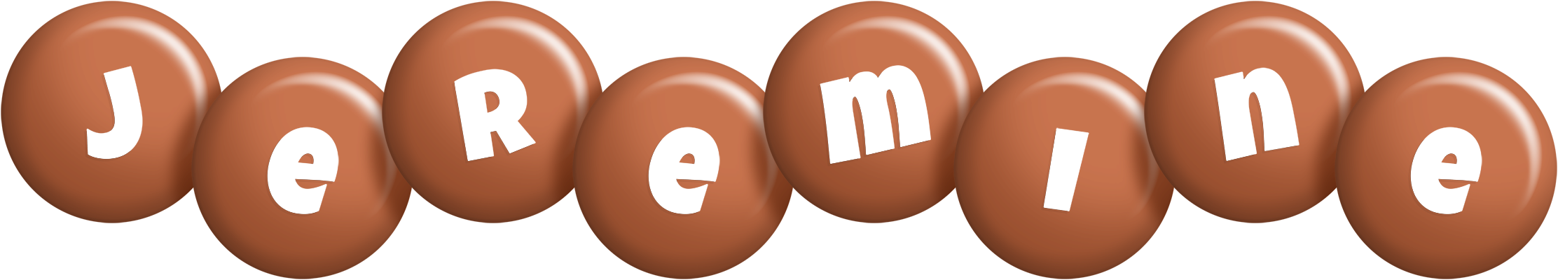 Jeremine candy-brown logo