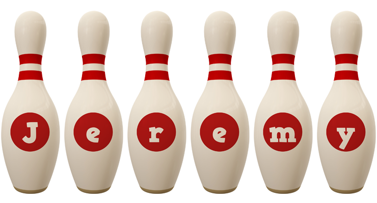 Jeremy bowling-pin logo