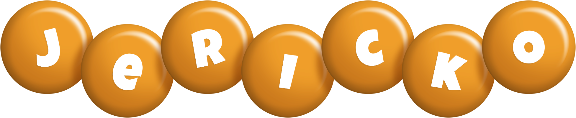 Jericko candy-orange logo