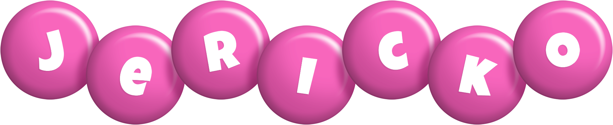 Jericko candy-pink logo