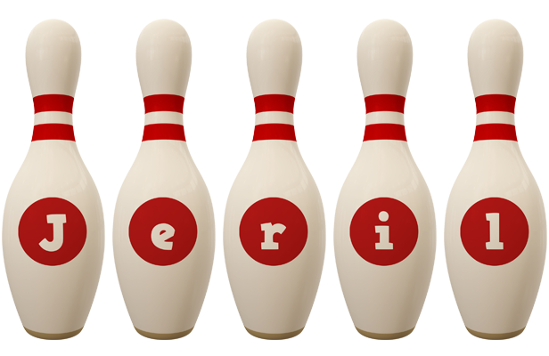 Jeril bowling-pin logo