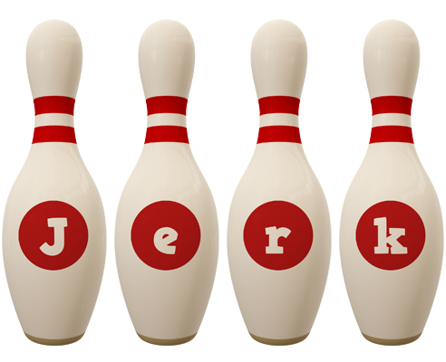 Jerk bowling-pin logo