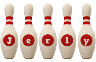 Jerly bowling-pin logo
