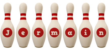 Jermain bowling-pin logo