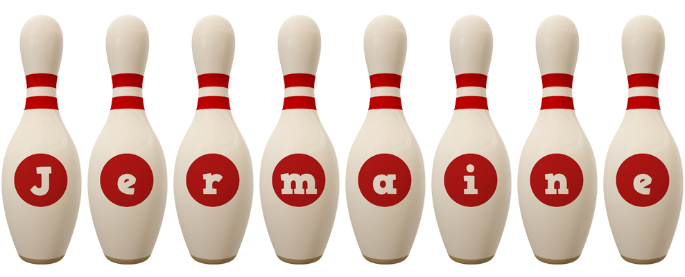 Jermaine bowling-pin logo