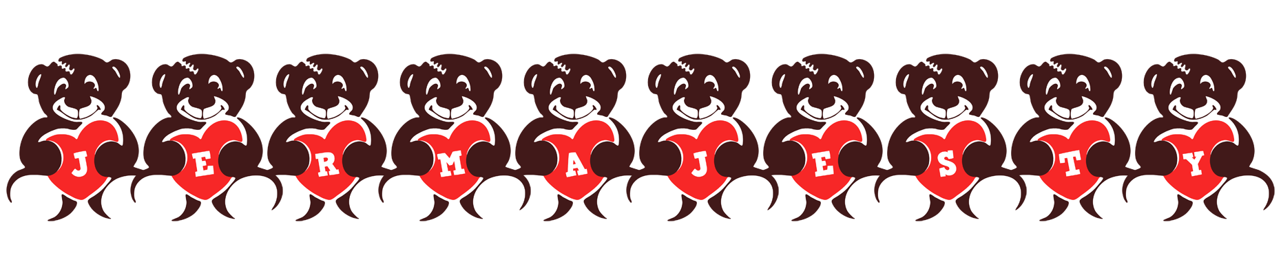 Jermajesty bear logo
