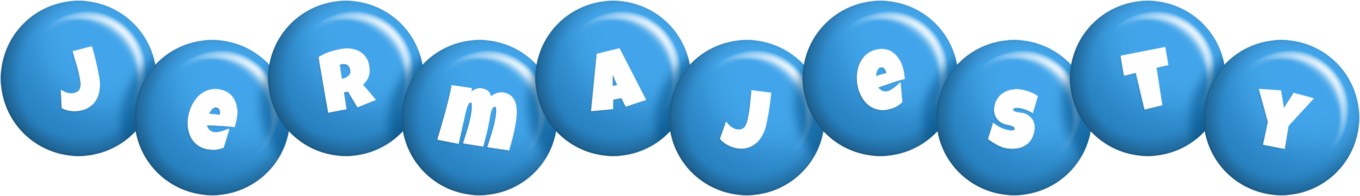 Jermajesty candy-blue logo