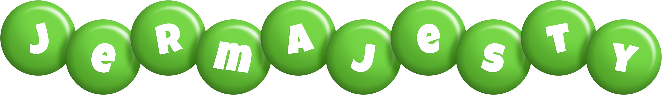 Jermajesty candy-green logo