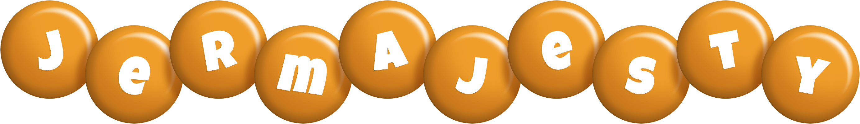 Jermajesty candy-orange logo