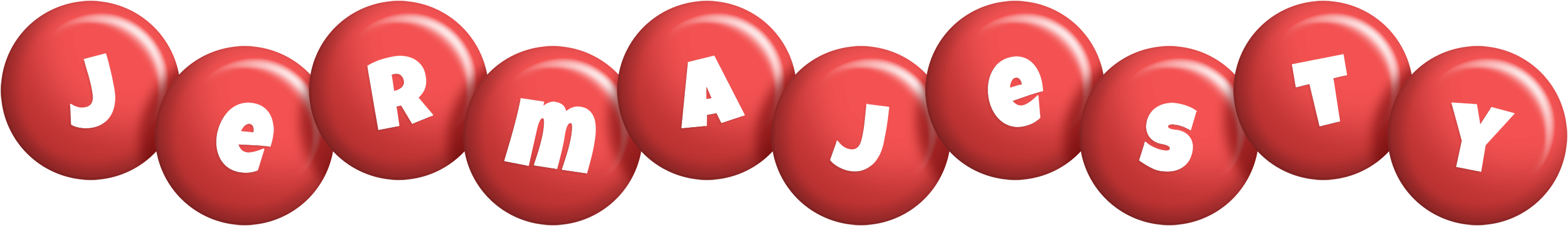 Jermajesty candy-red logo