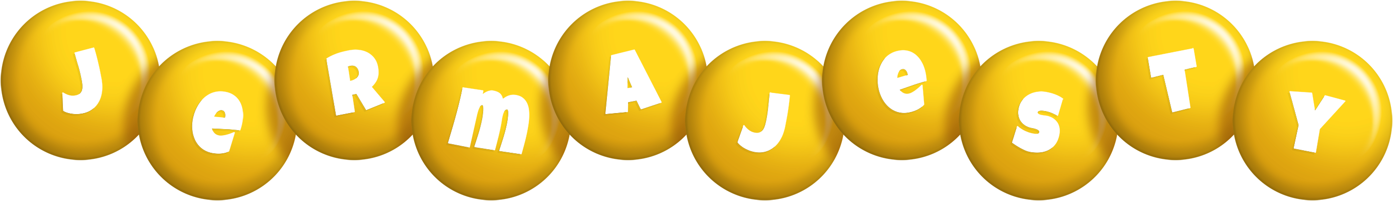 Jermajesty candy-yellow logo