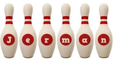 Jerman bowling-pin logo