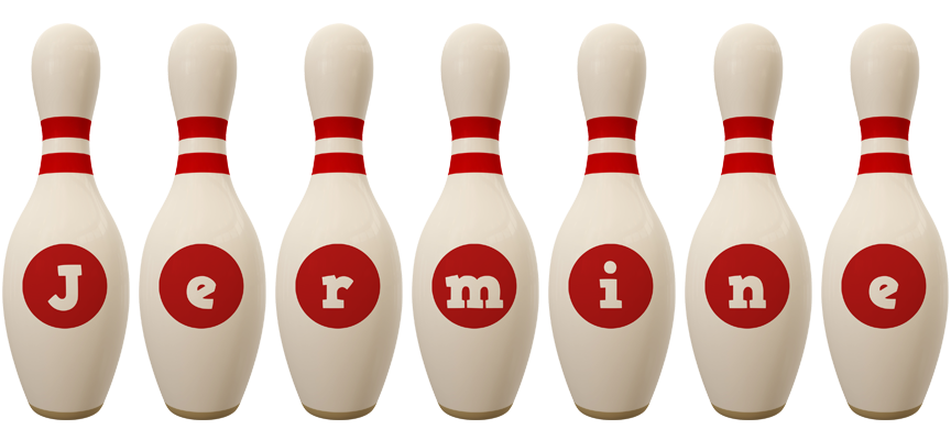 Jermine bowling-pin logo