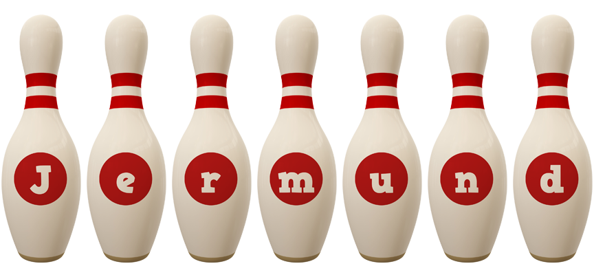 Jermund bowling-pin logo