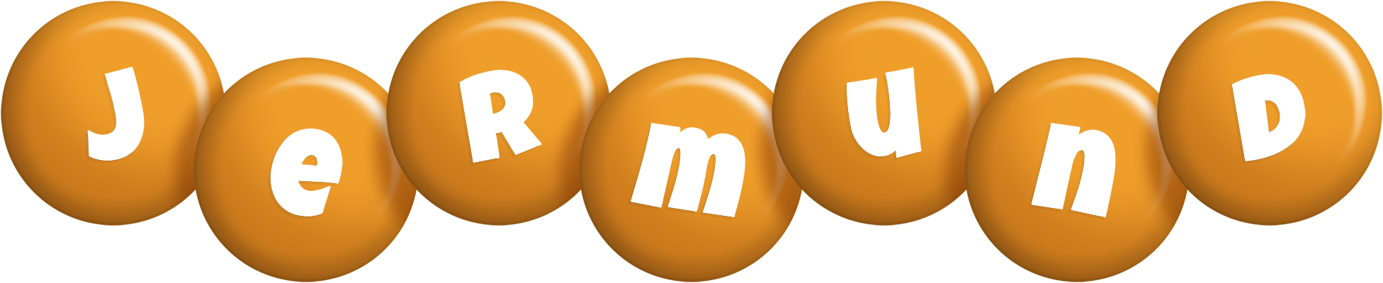 Jermund candy-orange logo