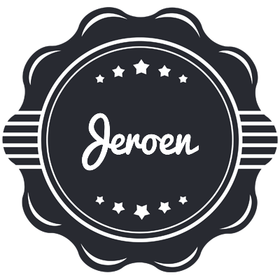 Jeroen badge logo