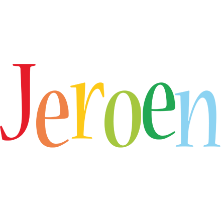 Jeroen birthday logo