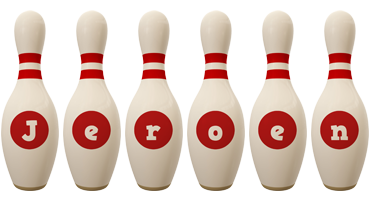 Jeroen bowling-pin logo